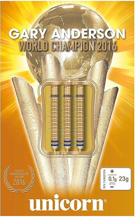 Gary Anderson dartpijlen limited edition - World Champion 2016 | bol.com