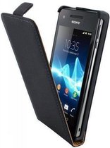 Mobiparts Premium Flip Case Sony Xperia V Black