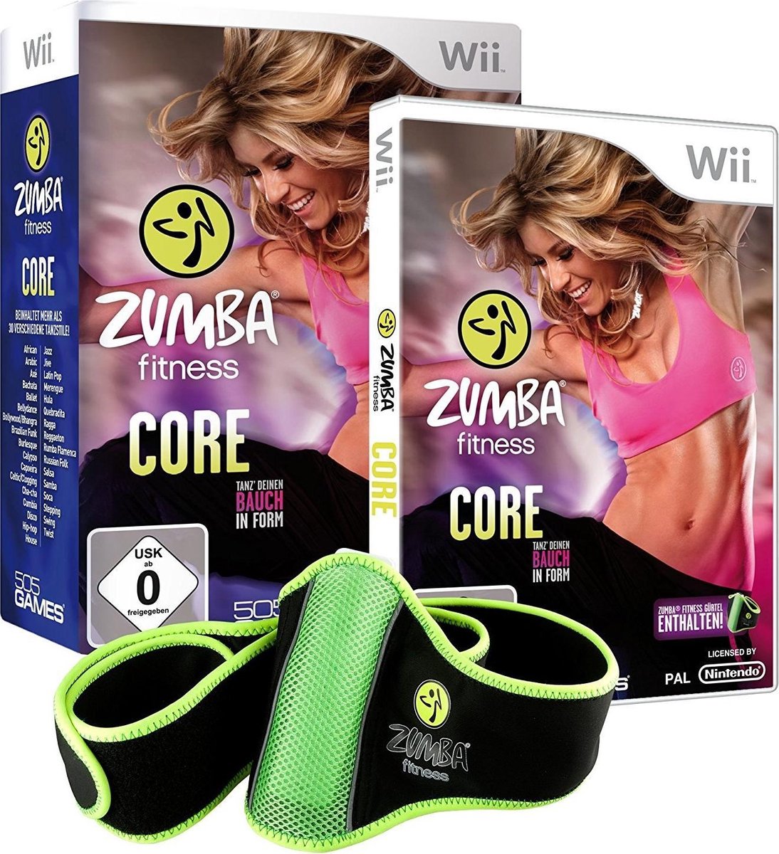505 Games Zumba Fitness: Core + Fitness Belt, Wii Standard Anglais | Jeux |  bol.com