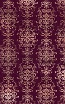 Rose Gold and Burgundy Composition Notebook - Small Lined Notebook (Hardcover Journal / Notebook / Diary)