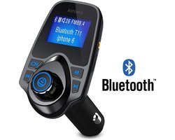 Bluetooth FM Transmitter Auto / FM Transmitter Draadloze Bluetooth Carkit / MP3 Speler/ Handsfree bellen in de auto / USB Lader / Radio / TF/SD kaart poort / AUX Input / 2 USB Poorten / USB Oplader / Audio / Radio / SD/TF kaart / T11