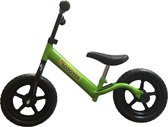 PexKids kinder scooter Loopfiets - 12 inch - Staal - Groen