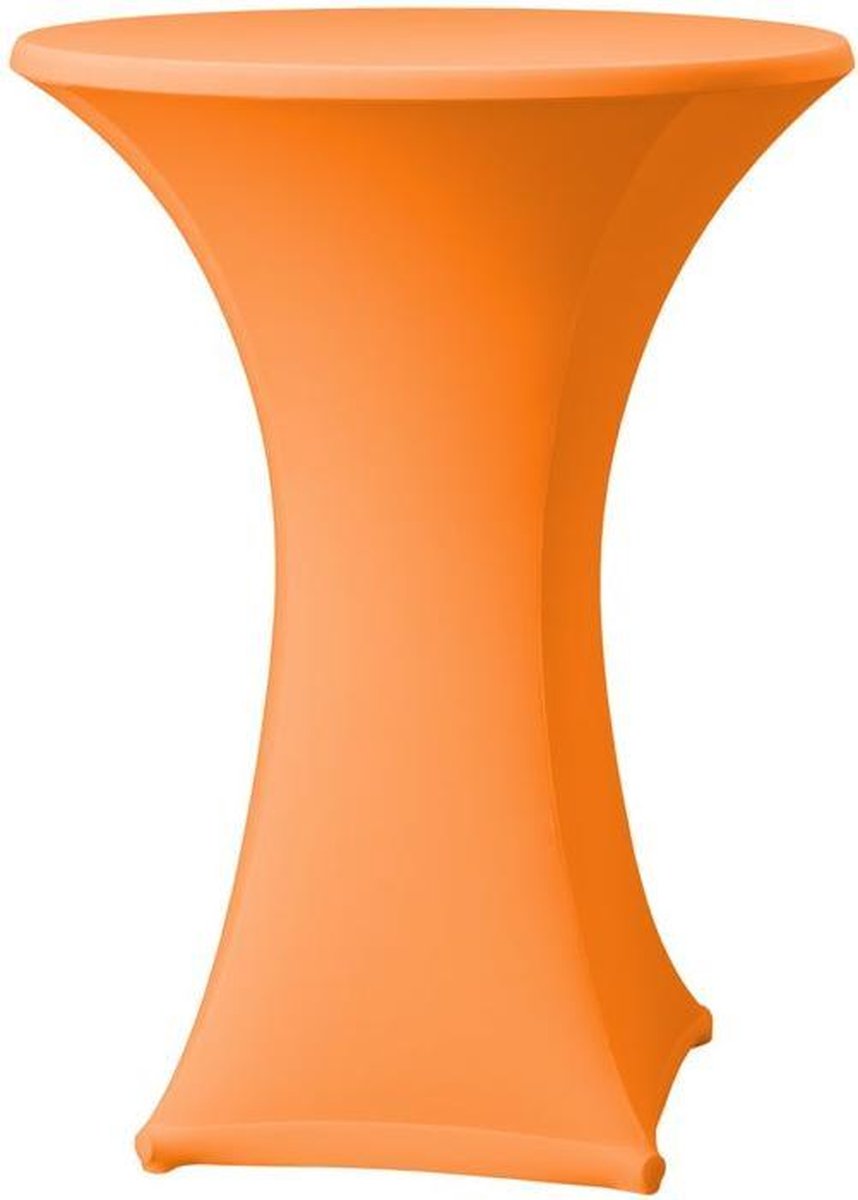 Statafelrok stretch D2/D3 - Ø 70cm - incl. topcover - Oranje