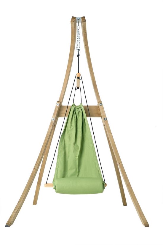 Hangmat schommel grijs - 160 x 57 cm - tot 80 kg