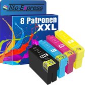 PlatinumSerie 8x cartridge alternatief voor Epson 34XL T3471-T3474