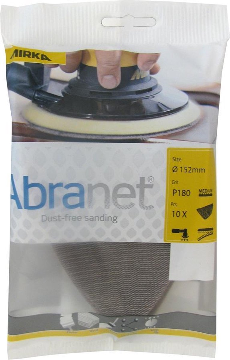 MIRKA Abranet ECO Delta Schuurpapier 152mm *KLEINVERPAKKING* - P180