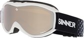 Sinner Toxic S Kinderen Skibril - Matte White - Double Orange Mirror