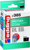 Edding Inktcartridge vervangt Brother LC-1100BK Compatibel Zwart EDD-385 18-385
