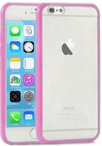 Apple iPhone 6 Hoesje Bumper case met achterkant Roze pink