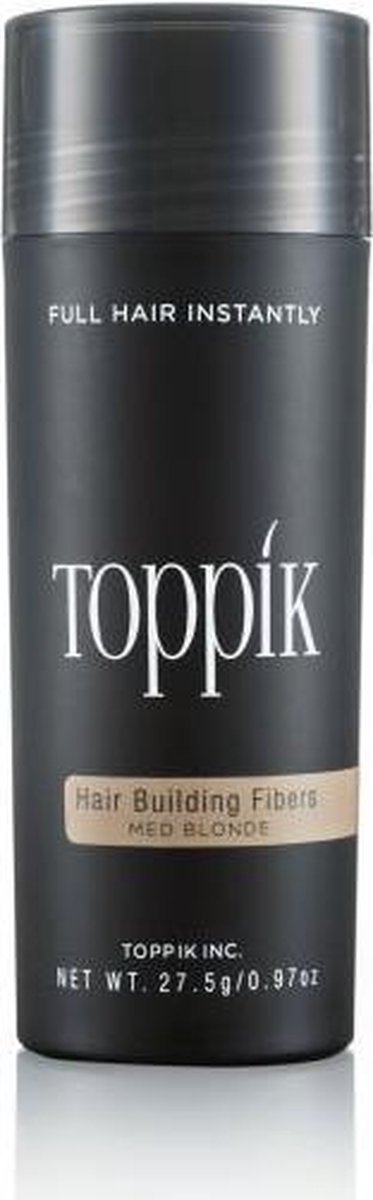Toppik Hair Building Fibers Middenblond - 27,5 gram - Cosmetische Haarverdikker - Verbergt haaruitval - Direct voller haar