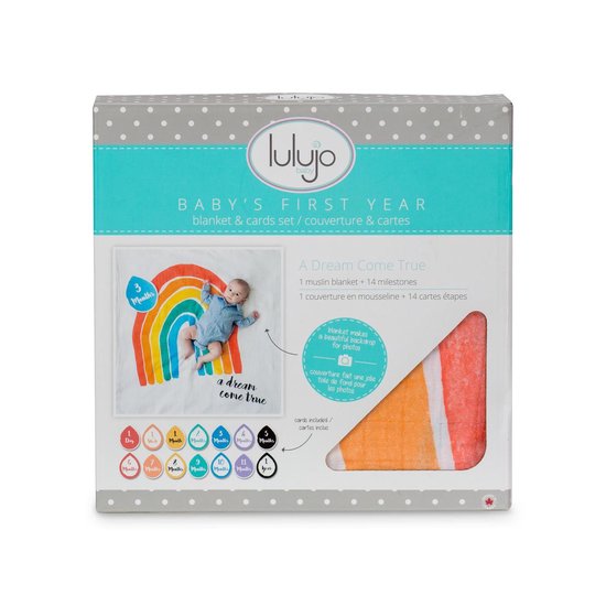Lulujo Baby's First Year - swaddle & cards - A Dream Come True van LuLu — afbeelding 5