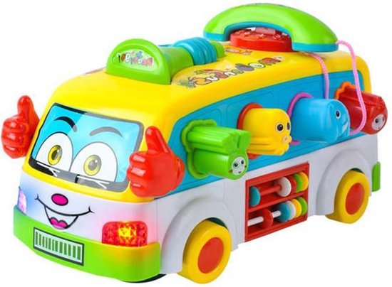 Vallen heel legering Baby en peuter speelgoed - interactieve bus - met kleur en geluid | bol.com