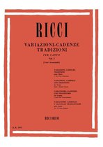 Variazioni - Cadenze Tradizioni per Canto Vol. 1