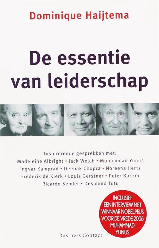 Cover van het boek 'De essentie van leiderschap' van Dominique Haijtema