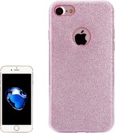 Voor iPhone 8 & 7 Glitter poeder zachte TPU beschermende Cover Case (roze)