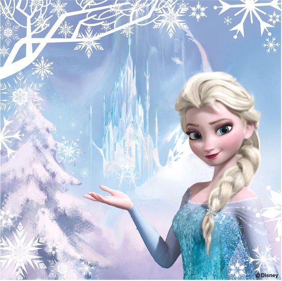 Disney Frozen - Canvas Schilderij - Elsa - 30x30 cm