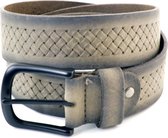 Muller & Sons Carver Heren Broekriem Grijs 115 cm