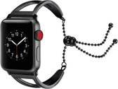 DrPhone Roestvrij Stalen Armband - Vrouwen Model-Sieraden Hanger Band met kettingballen - Geschikt Voor IOS Smartwatch