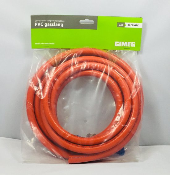 Gimeg HD Gasslang pvc - 2 slangklemmen - 5 m van Merkloos — afbeelding 3