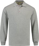 Lemon & Soda Lem3213 L&s Sweater Polo Open Hem Grey Heather S Him Grey Heather S HIM