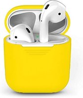 Siliconen case geschikt voor Apple Airpods - Geel