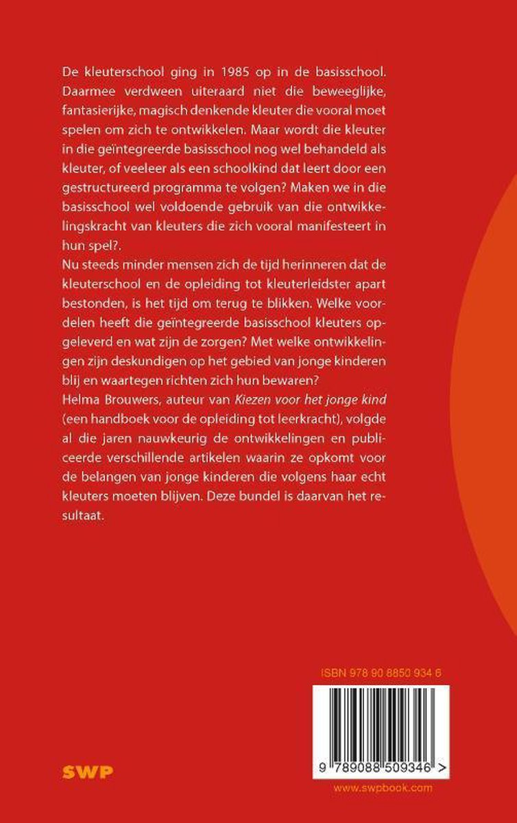 Waar blijft de kleuter? - back cover