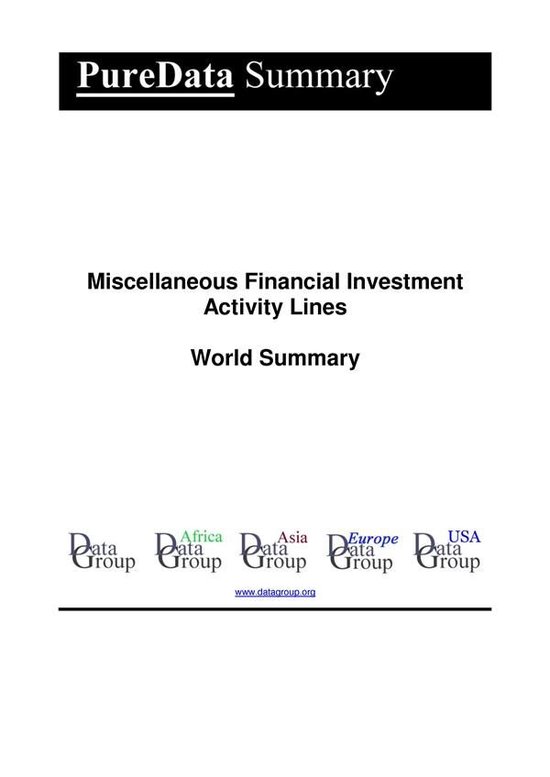 PureData World Summary 2533 - Miscellaneous Financial Invest ... - cover