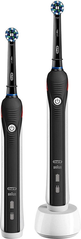 bol.com | Oral-B PRO 2500 DUO handle Cross Action Black Elektrische  Tandenborstel