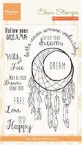 Marianne Design - Clearstamp - Dreamcatcher sentiments - CS0989