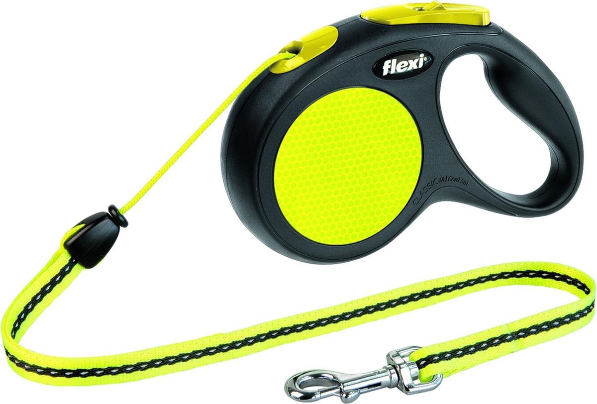 Flexi New Neon M Cord rollijn 5 meter M