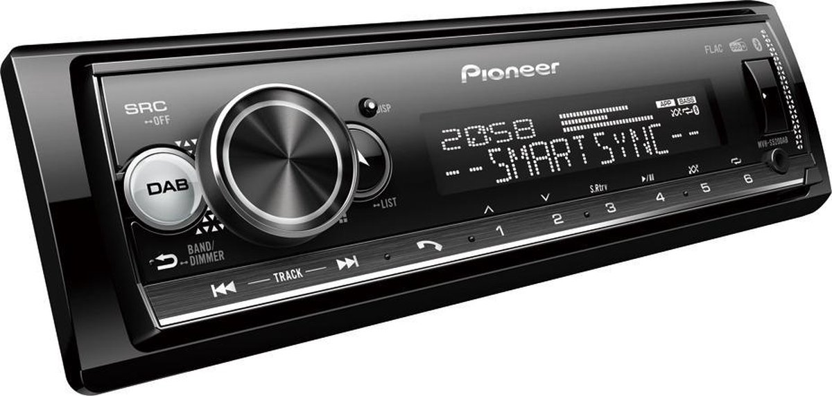 Pioneer MVH-S520DAB Autoradio enkel DIN DAB+ tuner, Bluetooth handsfree, AppRadio