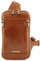 Tuscany Leather crossover bag Martin - Cognac - TL141536