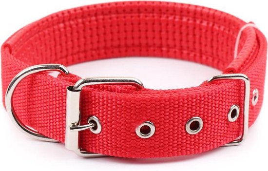 omringen waarheid pastel Verstelbare halsband voor honden- Nylon - Rood - XS | bol.com