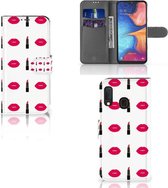 Telefoon Hoesje Geschikt voor Samsung Galaxy A20e Telefoon Hoesje Lipstick Kiss