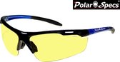 Polar Specs® Polariserende Nachtbril Velocity Sport PS9041 – Metallic Blue – Polarized Nightdriving – Medium – Unisex