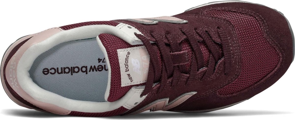 New Balance Sneakers - Maat 39 - Vrouwen - bordeaux rood/ licht roze/ wit |  bol.com