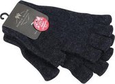 Possum/Merino Handschoenen - Korte Vingers - Black Charcoal