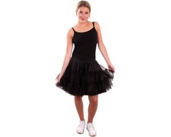 Petticoat zwart 3-laags volwassenen
