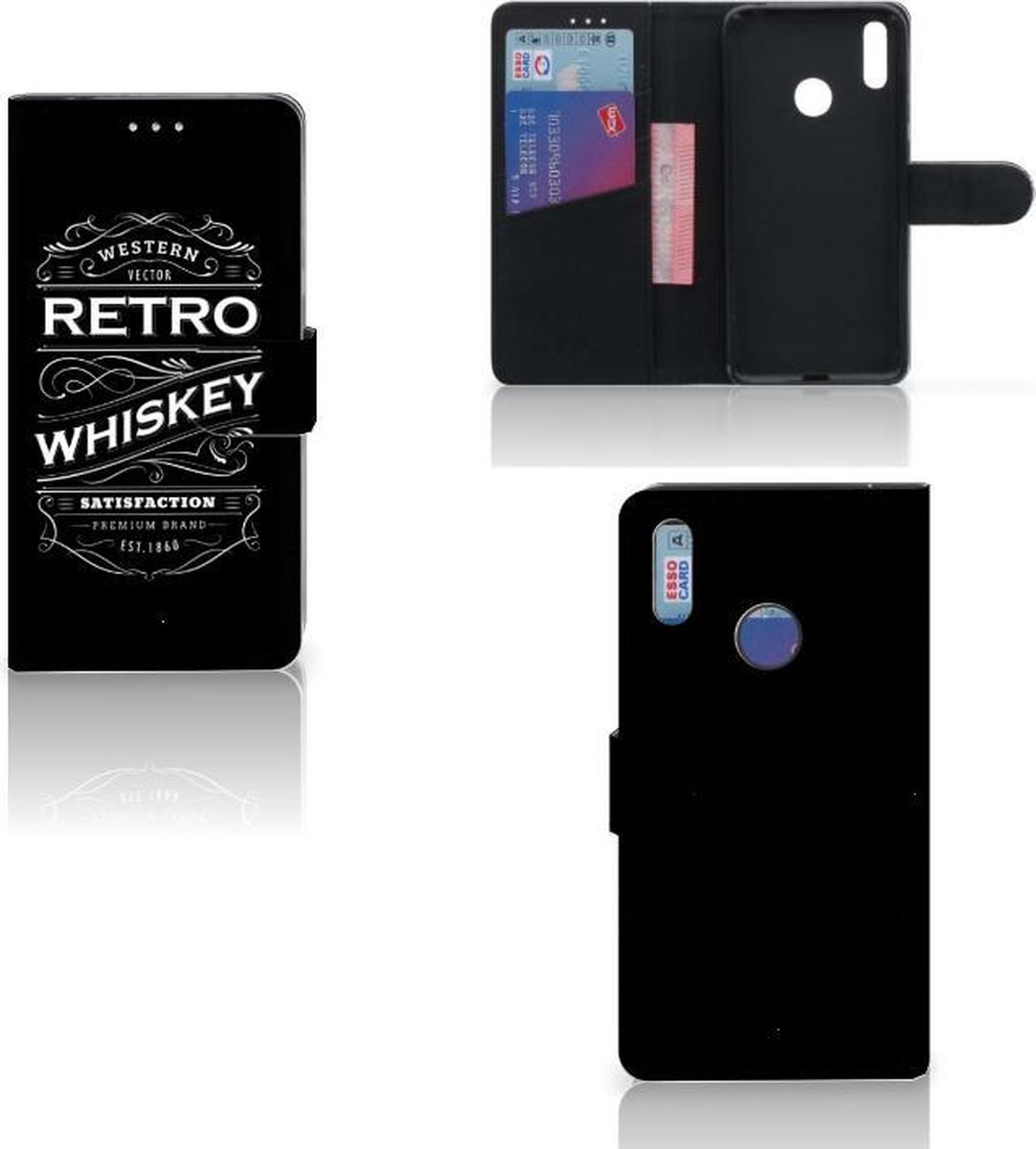Huawei Y7 (2019) Book Cover Whiskey