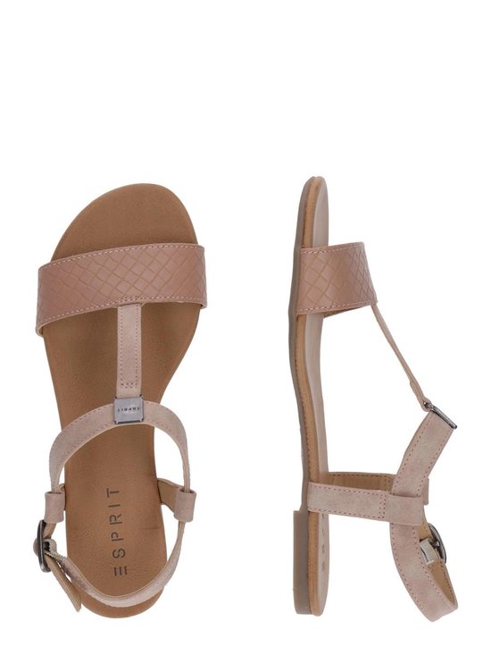 Esprit sandalen met riem pepe woven Rosé-41 | bol.com