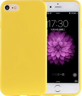 Luxe Back cover voor Apple iPhone 7 - iPhone 8 - Geel - TPU Case - Siliconen Hoesje