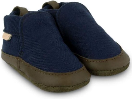 Boumy-Babyschoentjes-Ties-Navy-Canvas-Maat 22 (24-30 mnd)
