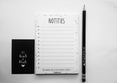 Kadoset Sint | Sinterklaas cadeau | Memoblok incl kaartje en potlood
