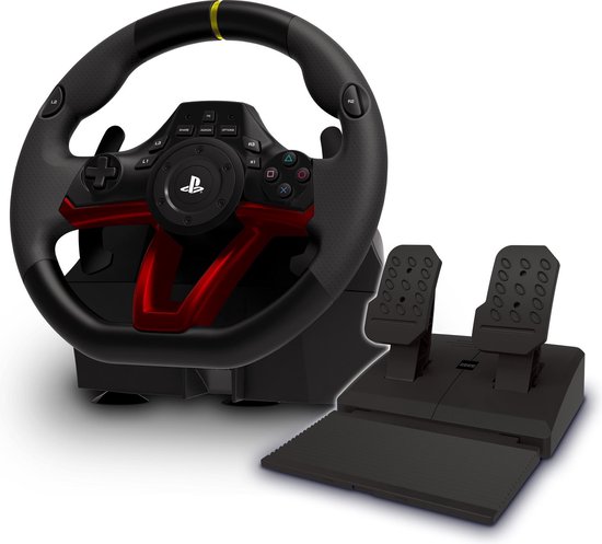 Volant de course sans fil Hori Apex - Licence officielle - PS5 + PS4 + PC |  bol.