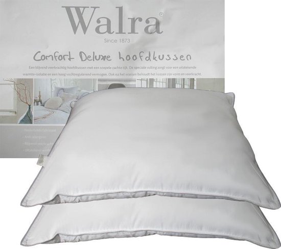Slapen hebben zich vergist Succes Walra Comfort Deluxe Hoofdkussen Set (2 Stuks) - Zacht - 60x70 cm | bol.com