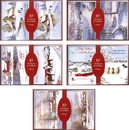 50 Luxe Kerstkaarten - Winter - MIX - 5 x 10 kaarten