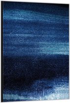 Dibond –Blauwe Stippen – 100x150cm Foto op Aluminium (Wanddecoratie van metaal)