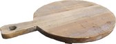 Houten snijplank rond 33cm bruine houtensnijplank | GerichteKeuze