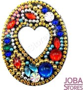 Diamond Painting "JobaStores®" Sleutelhanger Alfabet Letter O