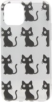 ADEL Siliconen Back Cover Softcase Hoesje Geschikt voor iPhone 11 Pro - Katten